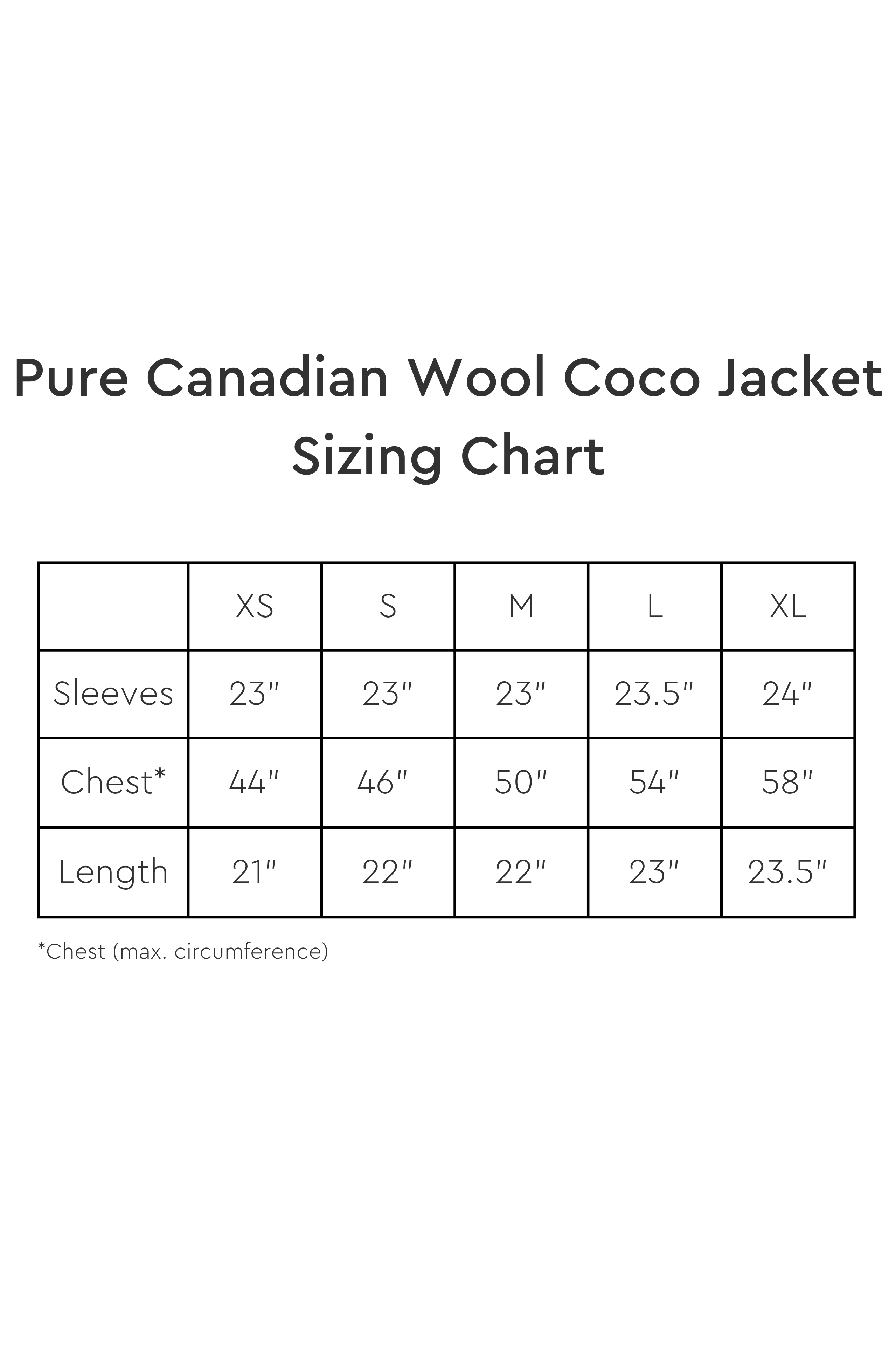 Pure Canadian Wool Crop Jacket