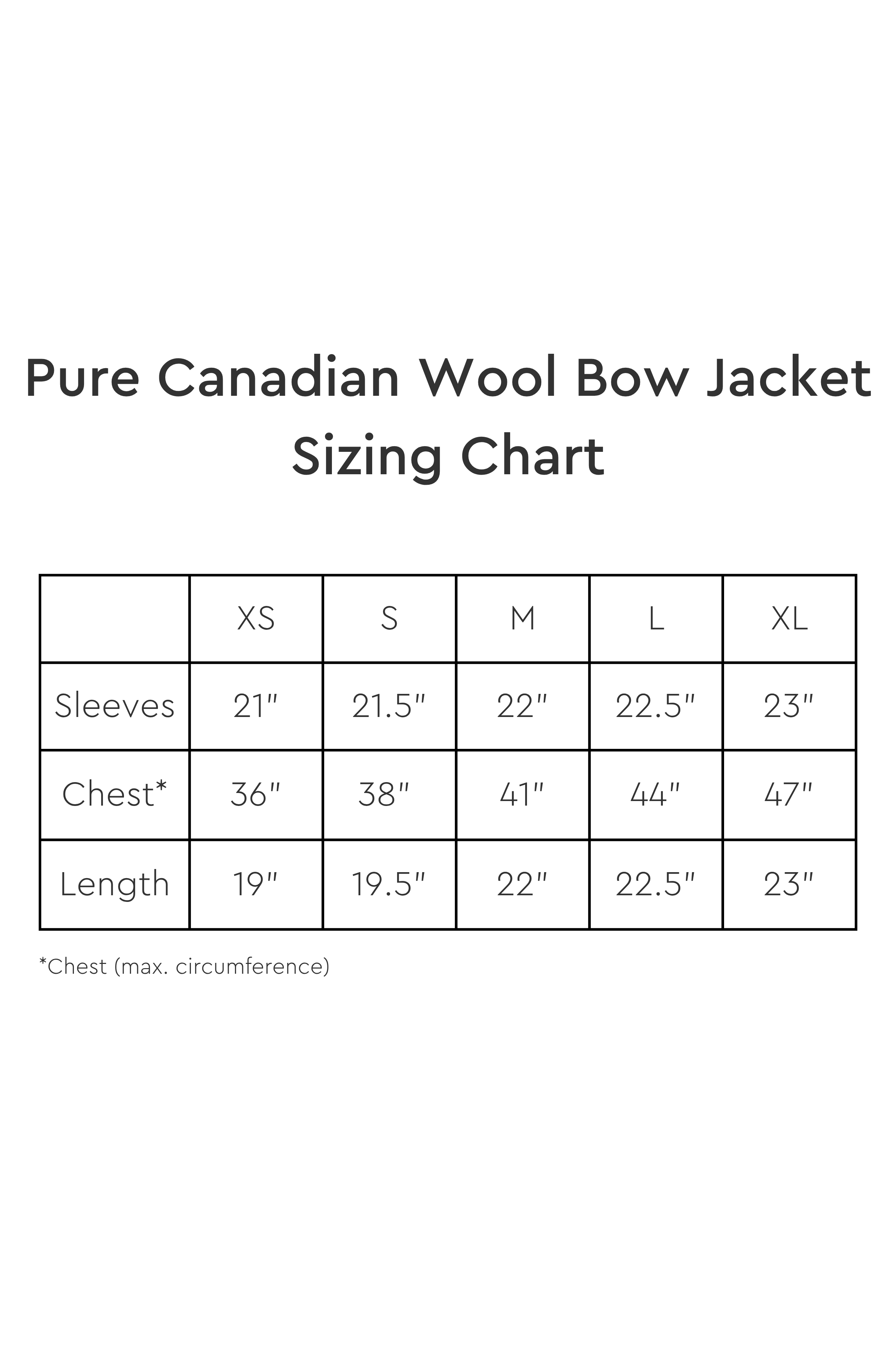 Pure Canadian Wool Bow Jacket