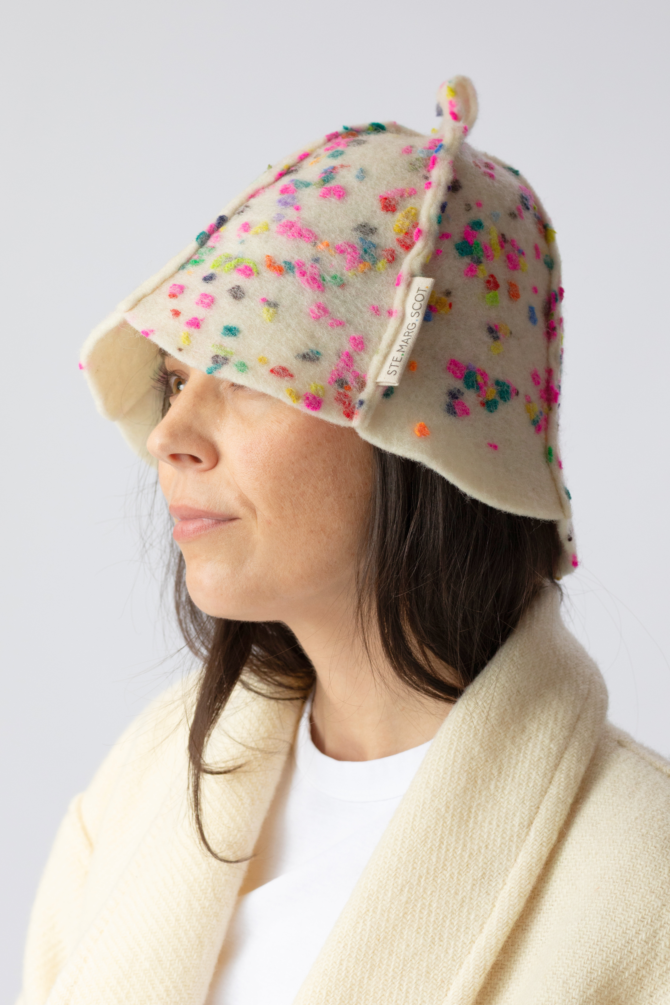 Confetti Wool Sauna Hat