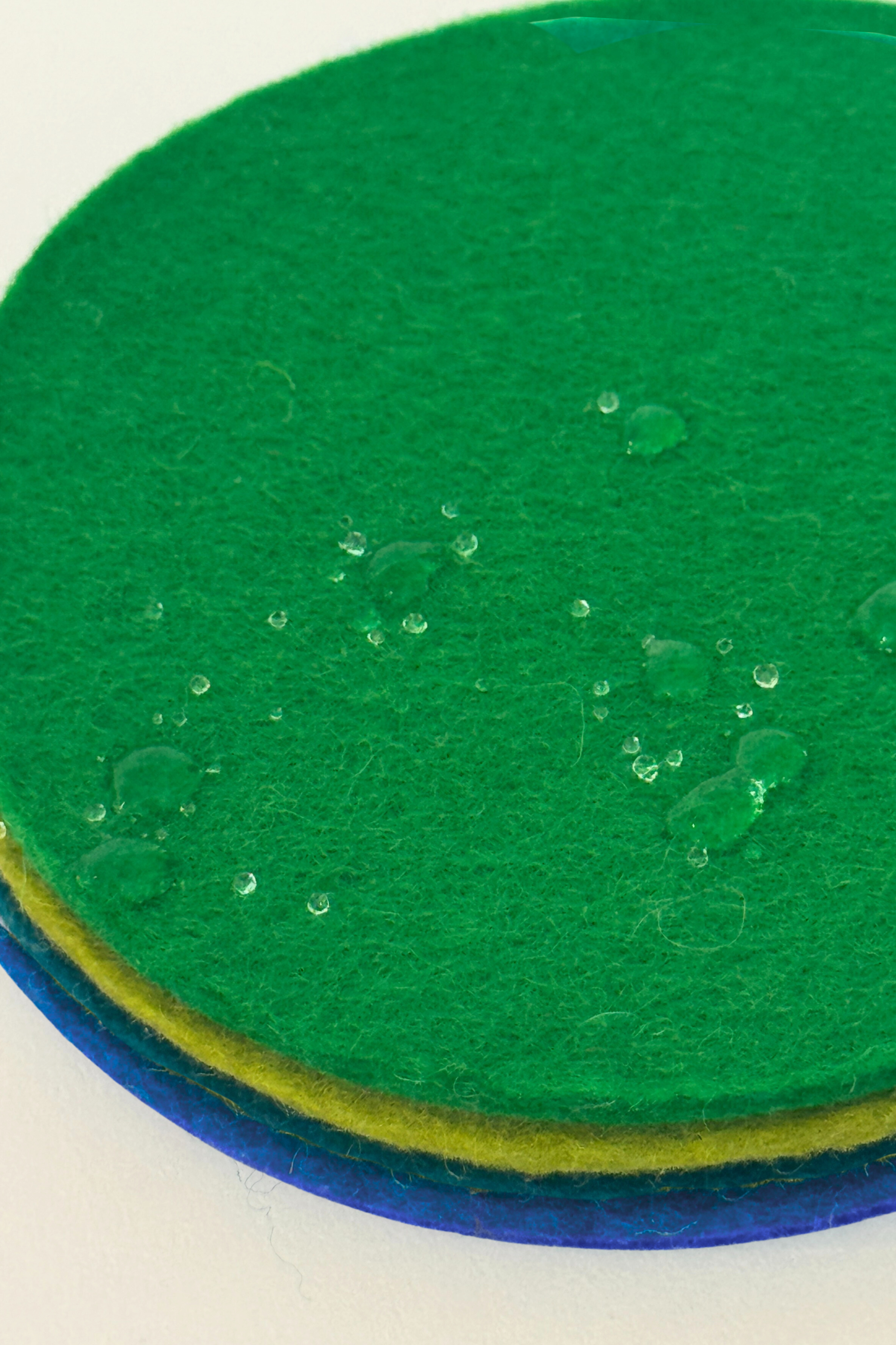 Heart Wool Coasters