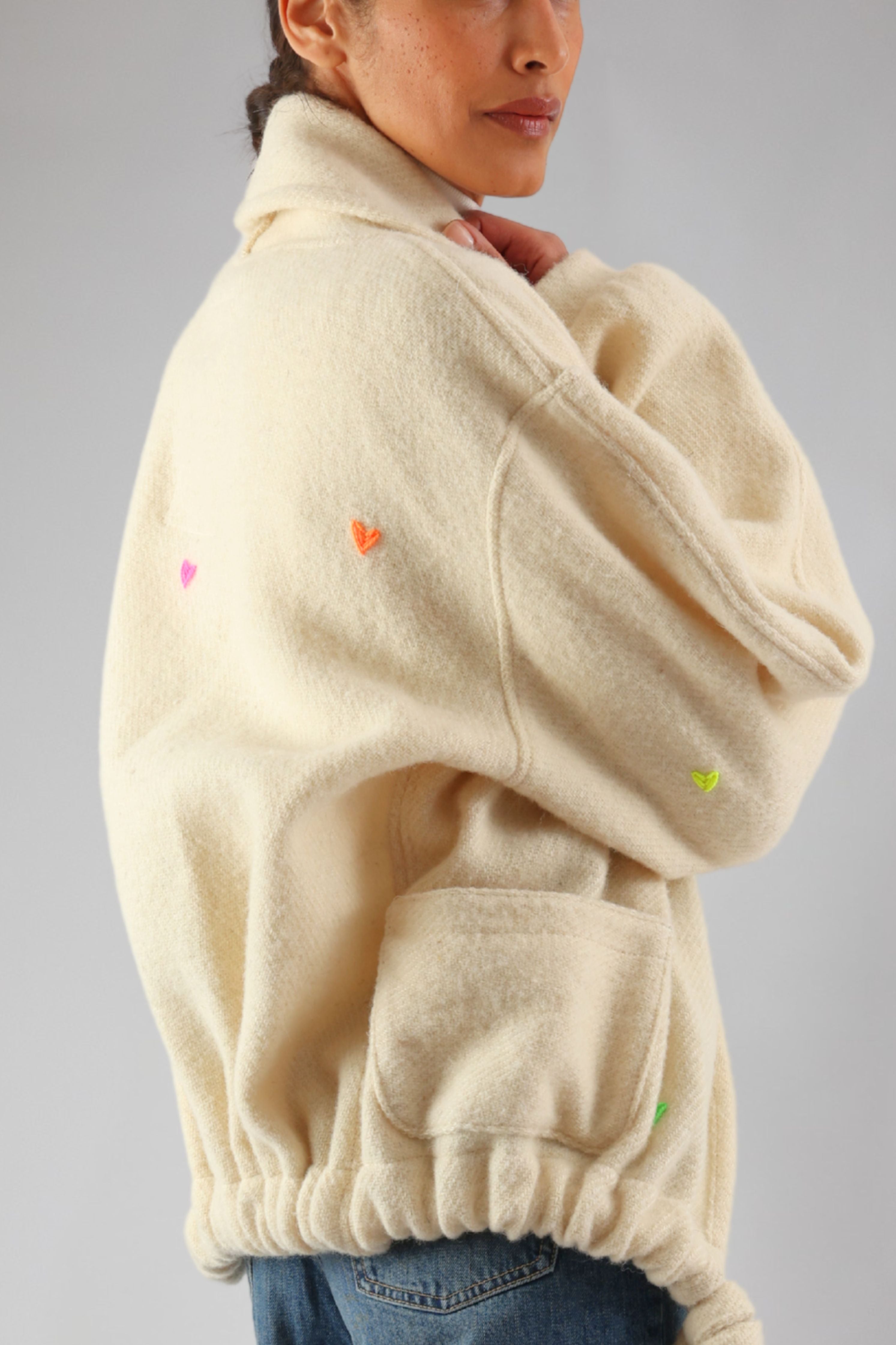 Pure Canadian Wool Crop Jacket