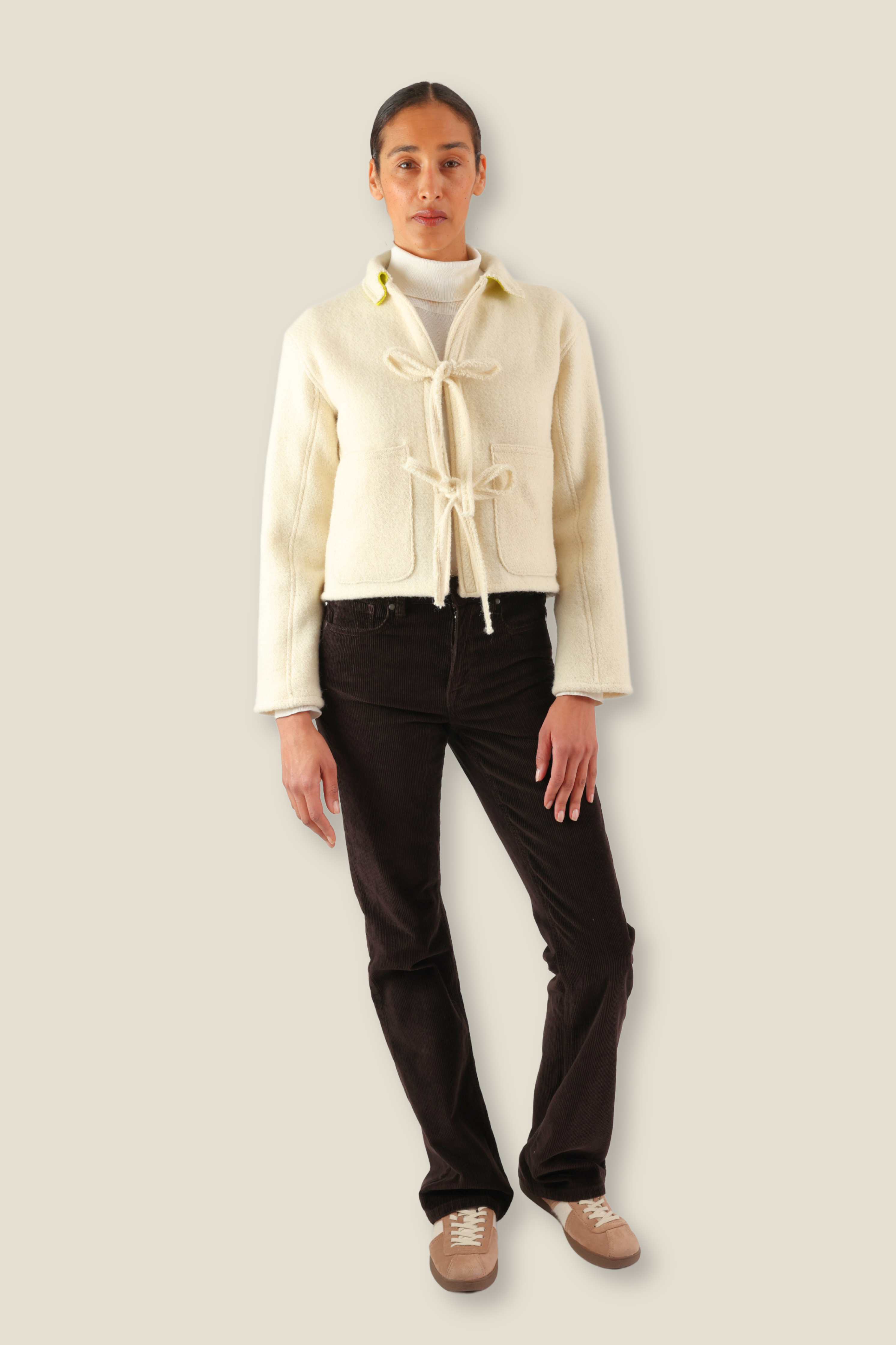 Pure Canadian Wool Bow Jacket