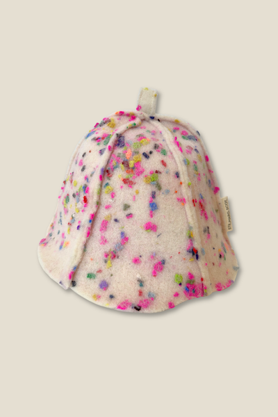 Confetti Felted Wool Sauna Hat - 100% Wool | STE.MARG.SCOT.